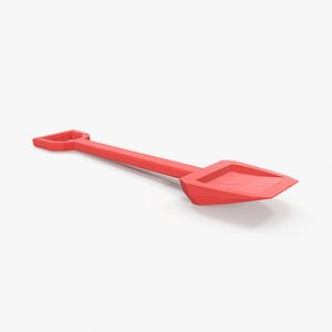 Sand Toy Shovel Low Poly