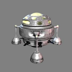 scifi vehicle 3d lwo