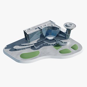 3D House of goverment of moscow region model