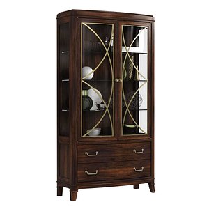 cabinet hooker furniture dining room 3D