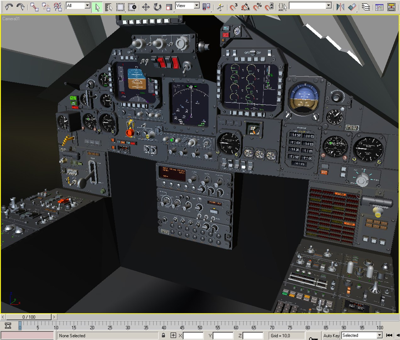 Cockpit Display 3d Model