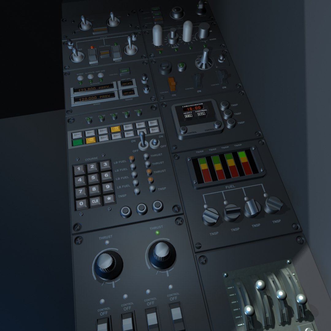 Cockpit Display 3d Model