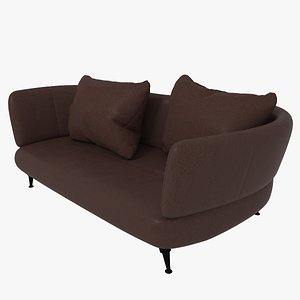 3D leather sofa