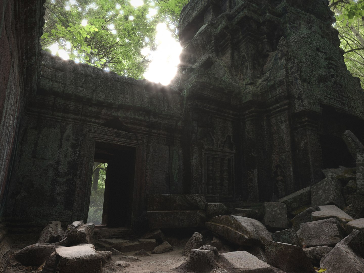 Ancient Temple 16 K Model - TurboSquid 2326537