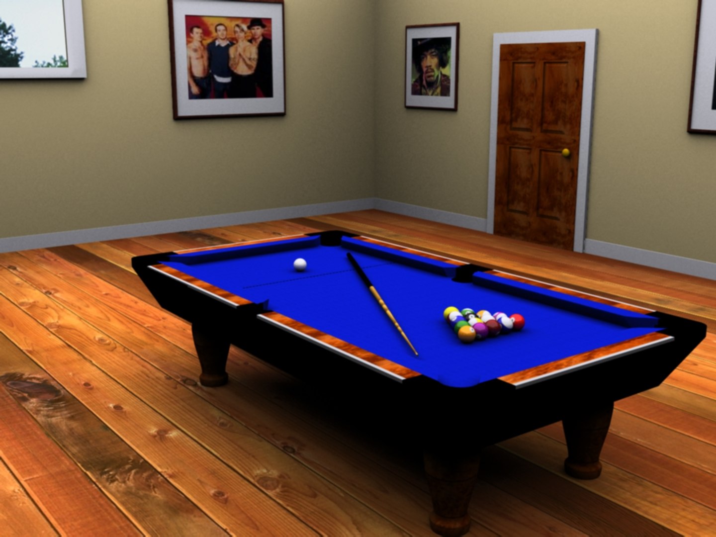 maya pool table