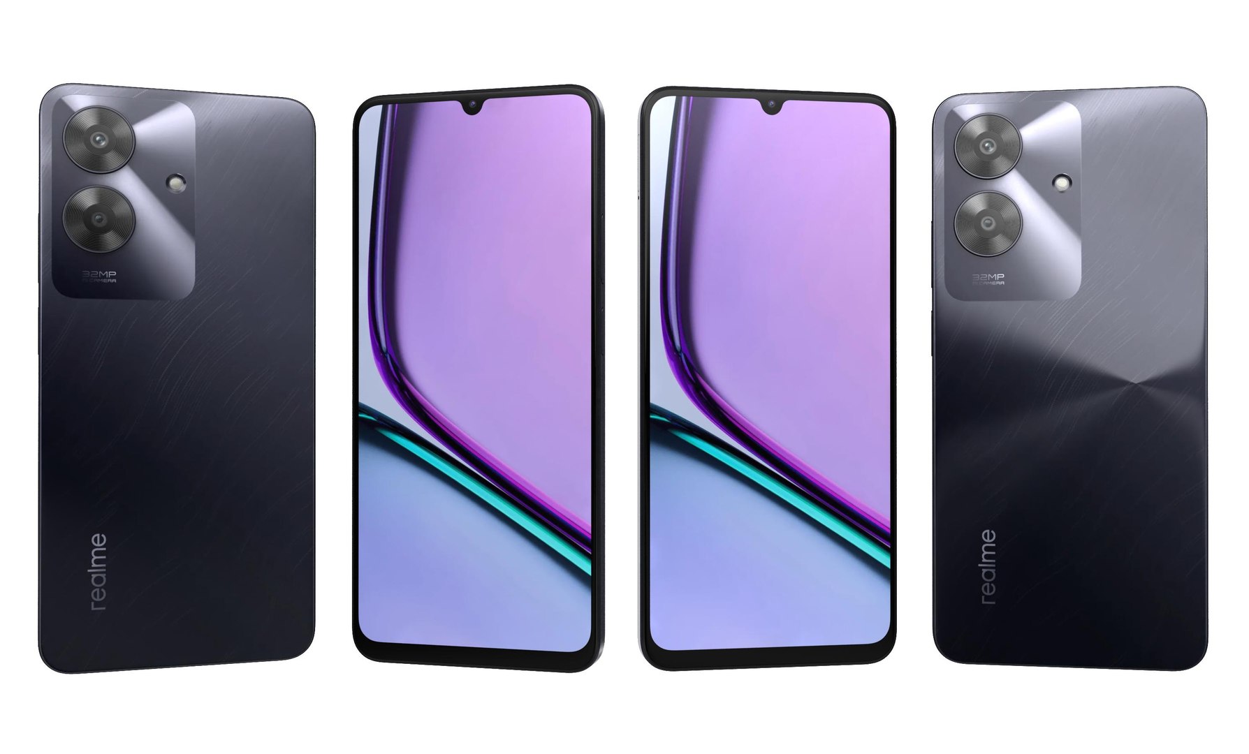 realme Note 60 Marble Black 3GB+64GB 2台