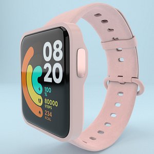 3D Xiaomi Mi Watch Lite Pink model