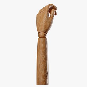 Rigged Wooden Arm model