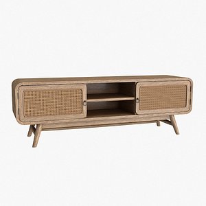 3D Nalu Solid Wood TV Stand