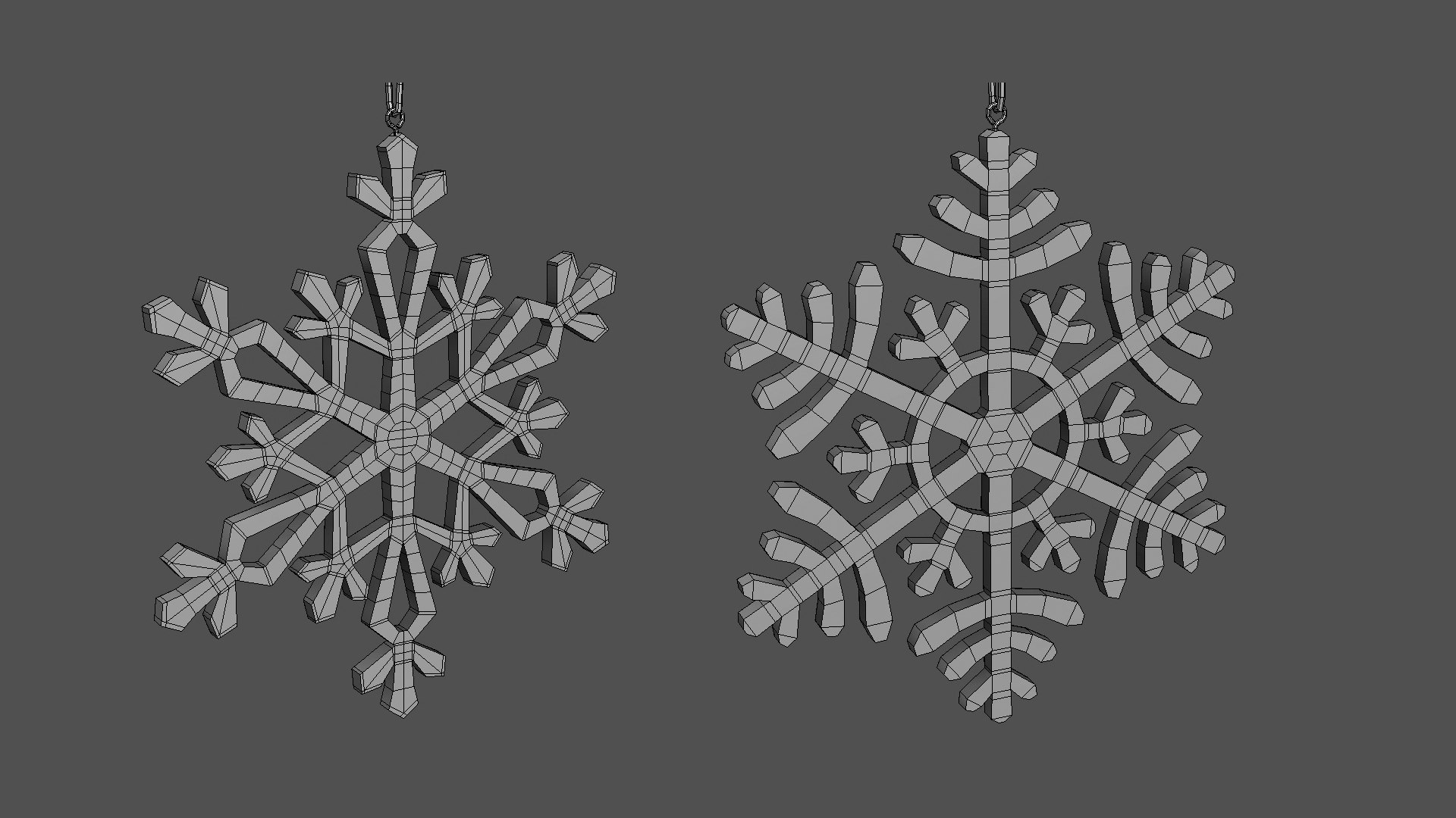 3D Snowflakes Collection Model - TurboSquid 2319646