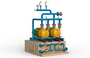 industrial compressor 3D