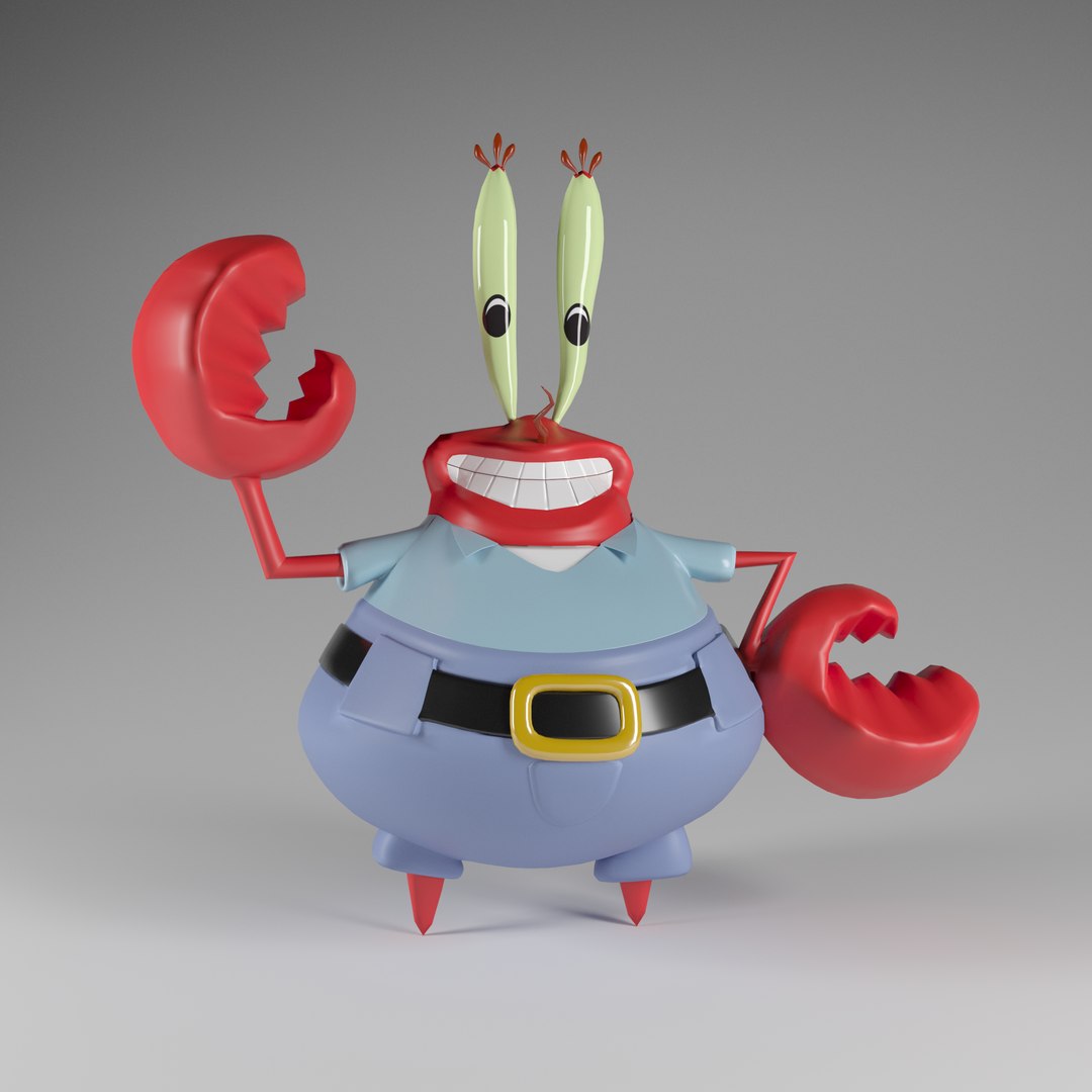 3D The Krusty Krab With SpongeBob Patrick Star Squidward And Mr Krabs ...