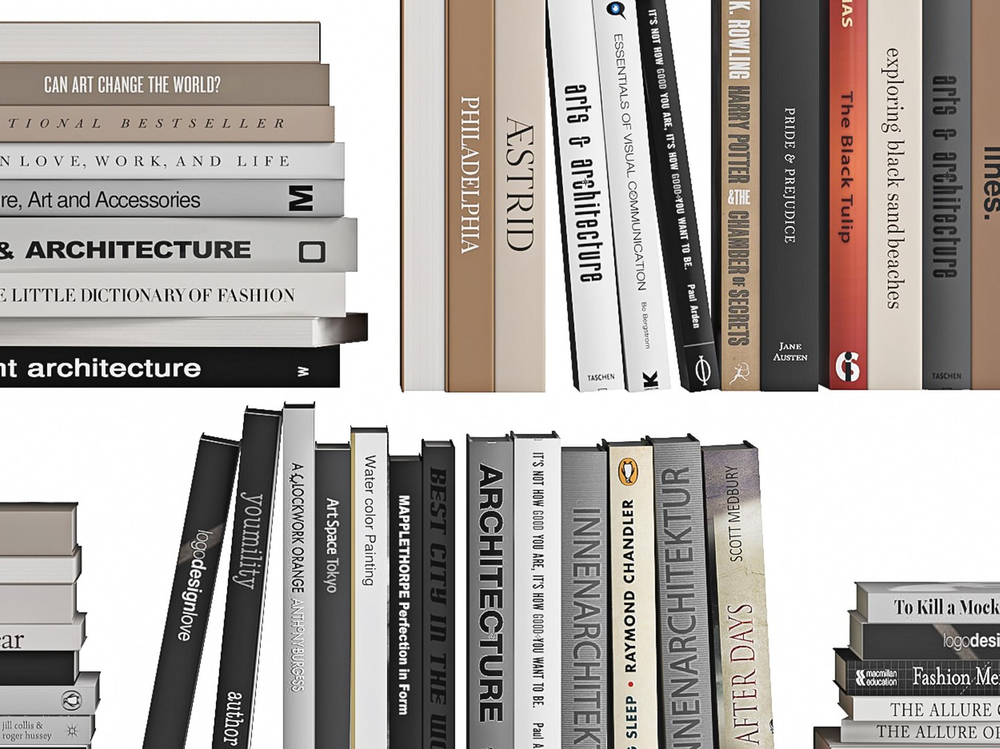 3D Modern Decoration Book model - TurboSquid 2130412