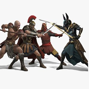 Warriors Bundle 3D model