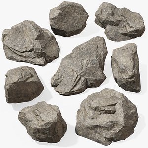 3D Modular Stones Pack 01 - Triple A PBR Game Ready