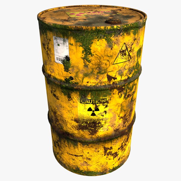 Barrel radioactive model - TurboSquid 1486577