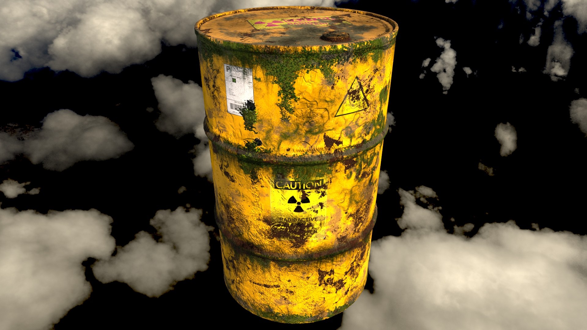 Barrel Radioactive Model - TurboSquid 1486577