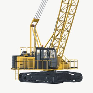 3D crawler crane