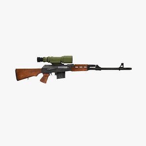 zastava m76 3d model