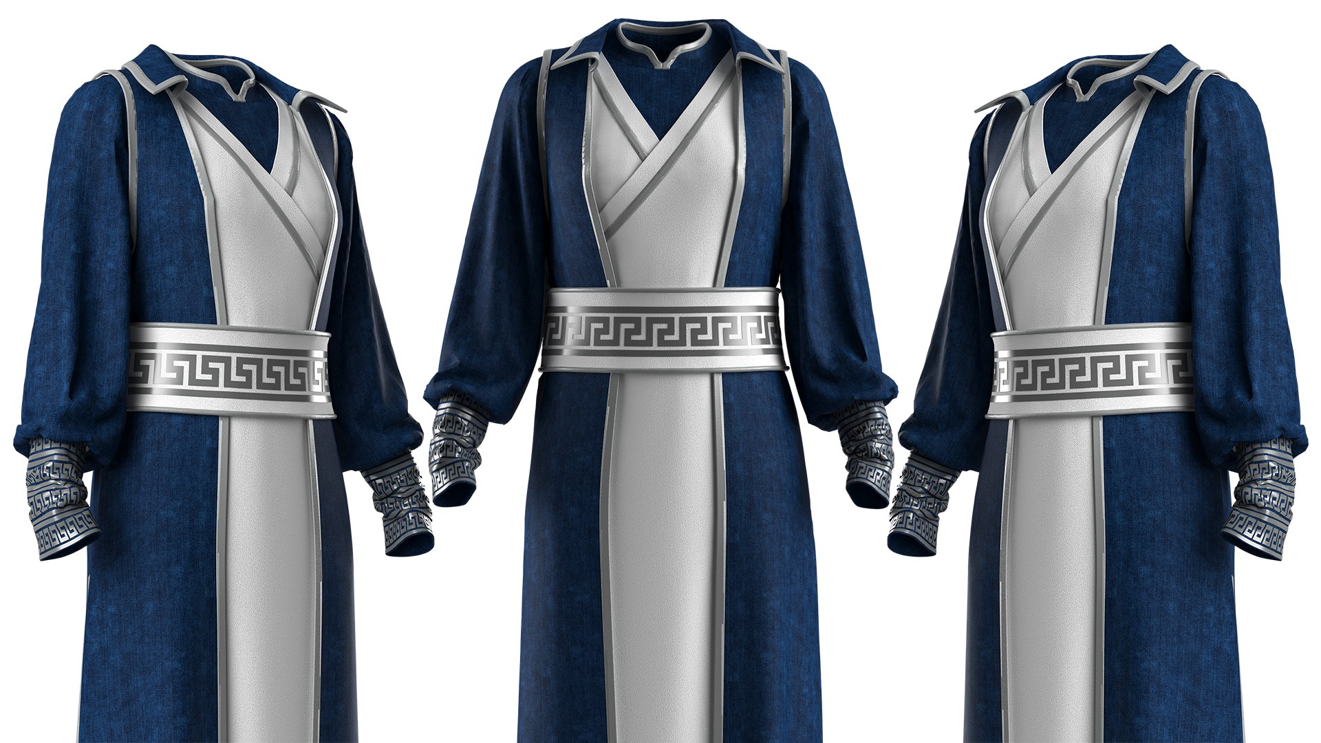 Imperial Blue Robe 3D - TurboSquid 2473318