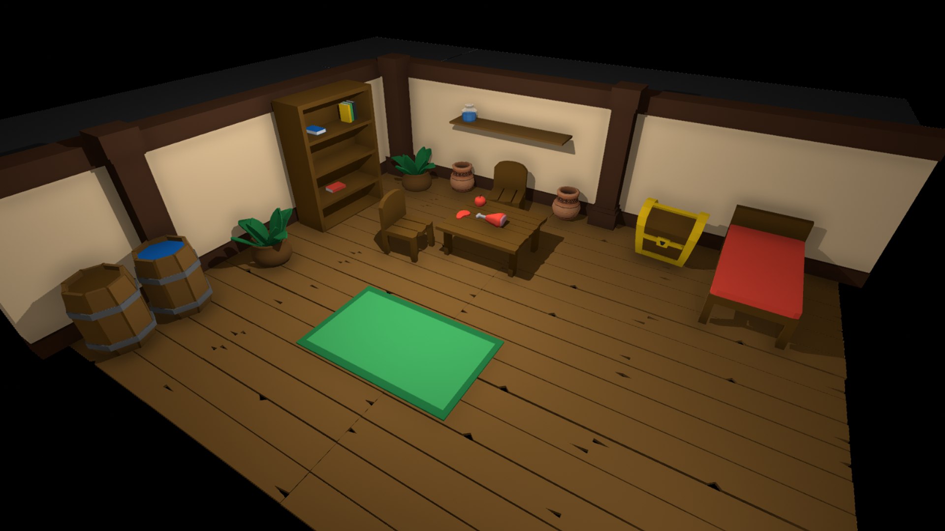 Modular Low Poly Cartoon Dungeon Props And Tileset Pack Model ...