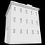 square 3 story house