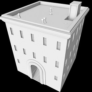 square 3 story house