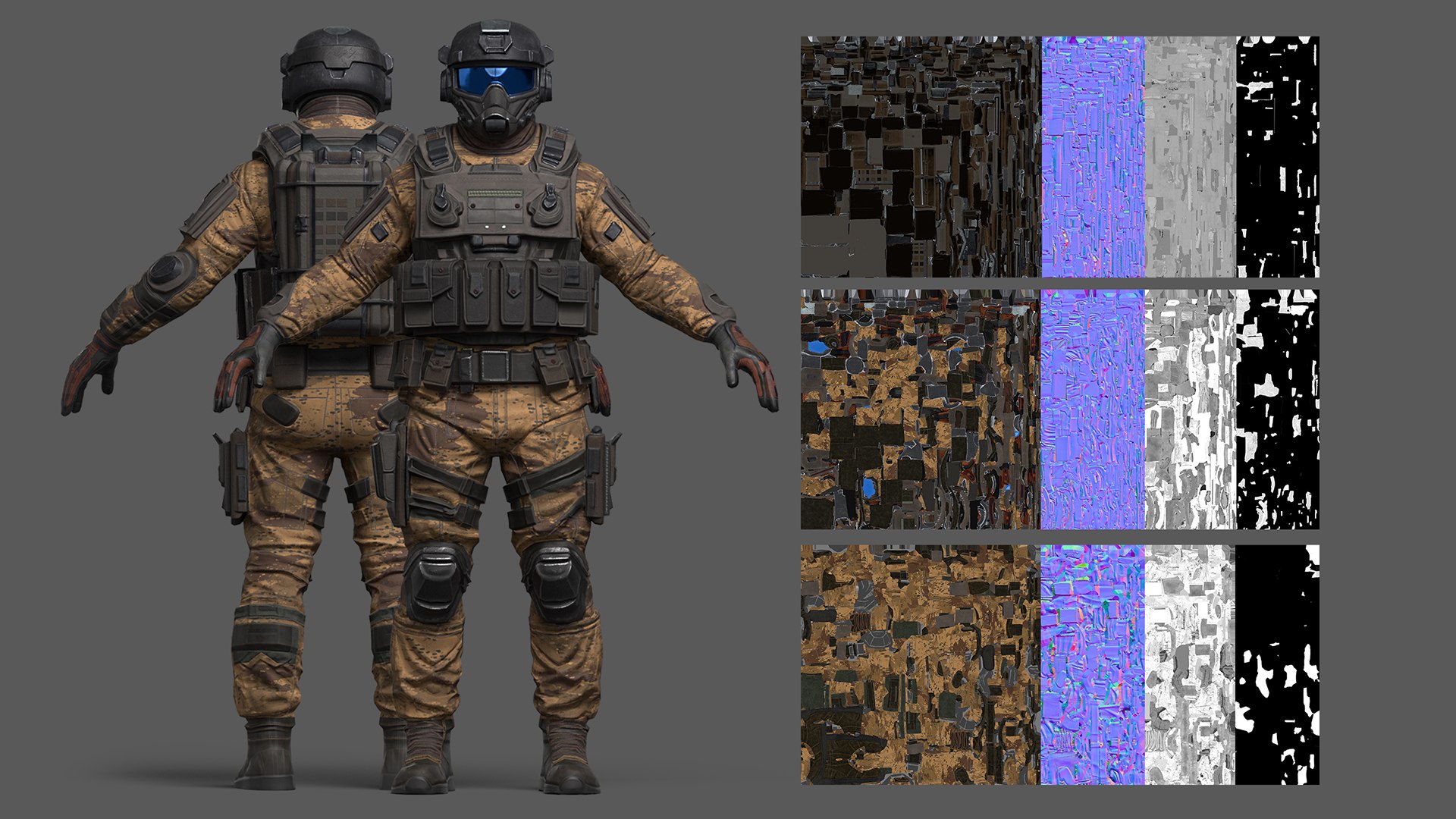 3D Military Soldier 03 - Game Ready Tactical Character Low-poly 3D model https://p.turbosquid.com/ts-thumb/VB/wLRHPc/rj/3/jpg/1787760986/1920x1080/fit_q87/a1dba34559acc46a25c214b47ea7f5e3c2d159f7/3.jpg