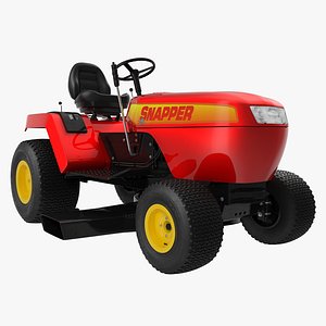 3d model of lawn tractor snapper modeled
