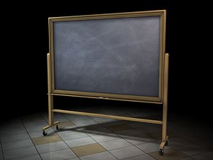 obj chalkboard chalk