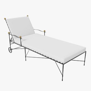 amalfi chaise lounge 3d model