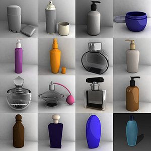 3d model bathroom items
