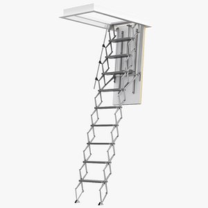 Attic Ladder 3D model
