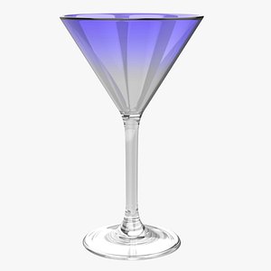 3D model Cocktail Glass with Gradient