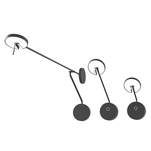 3D model Invisible Wall Lamps LedsC4 set 01