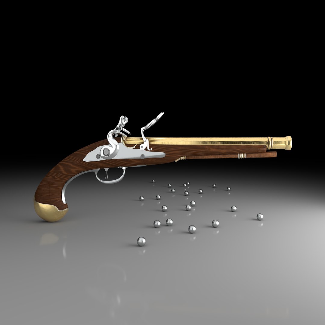 3D Pirate Gun - TurboSquid 2114798