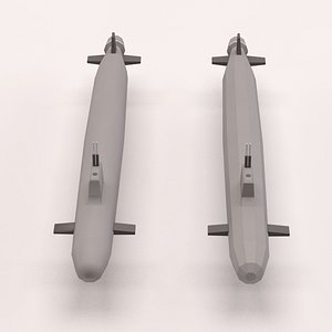 Cartoon low poly submarine