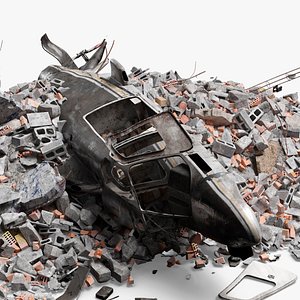 Helicopter Debris 3D model