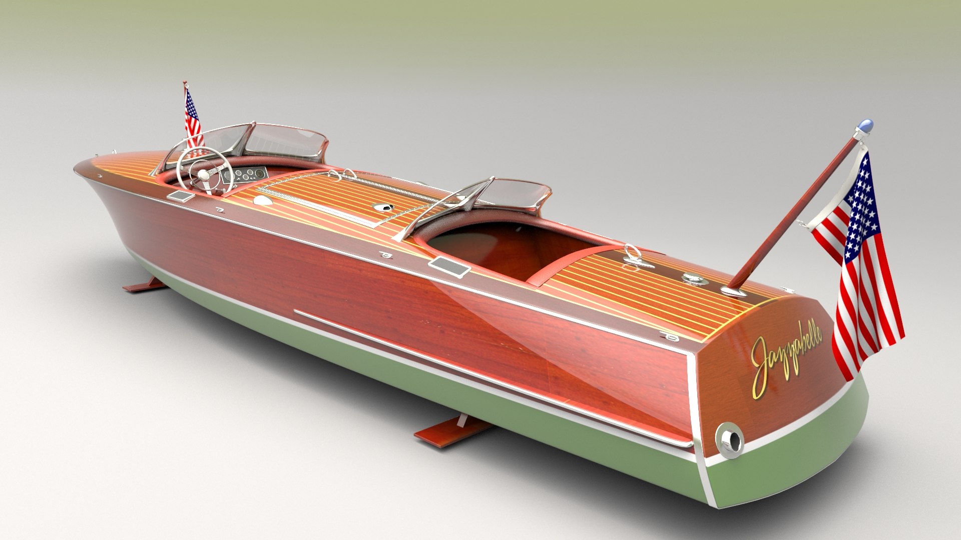 Runabout 1936 3D Model - TurboSquid 1665151