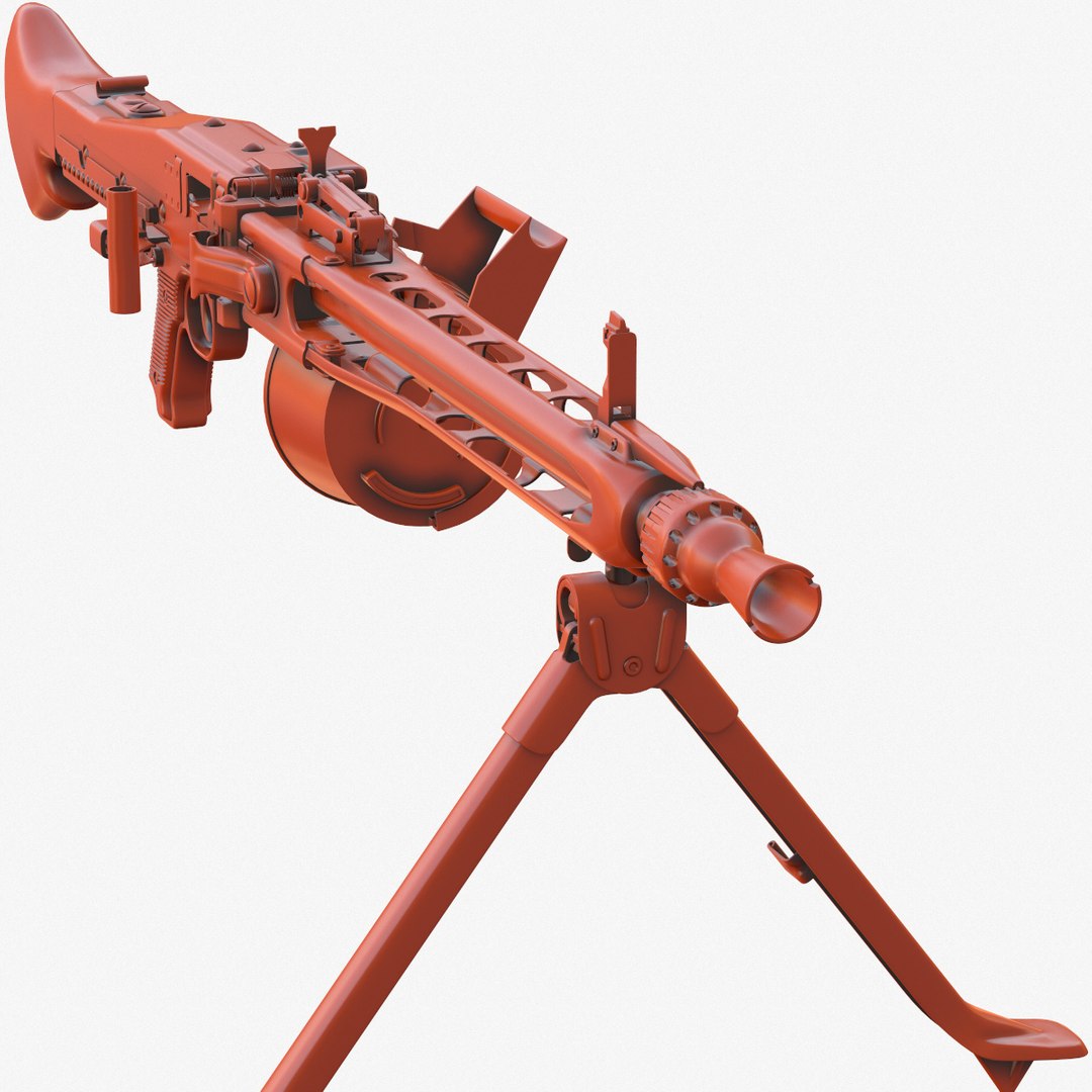 MG3 machine gun ‒ 3D model ‒ 3D weapon model store ‒ German weapon