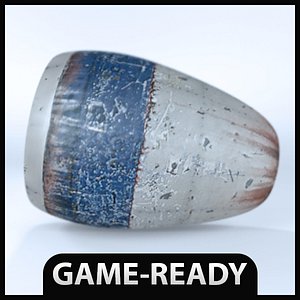 old plane engine 3d model