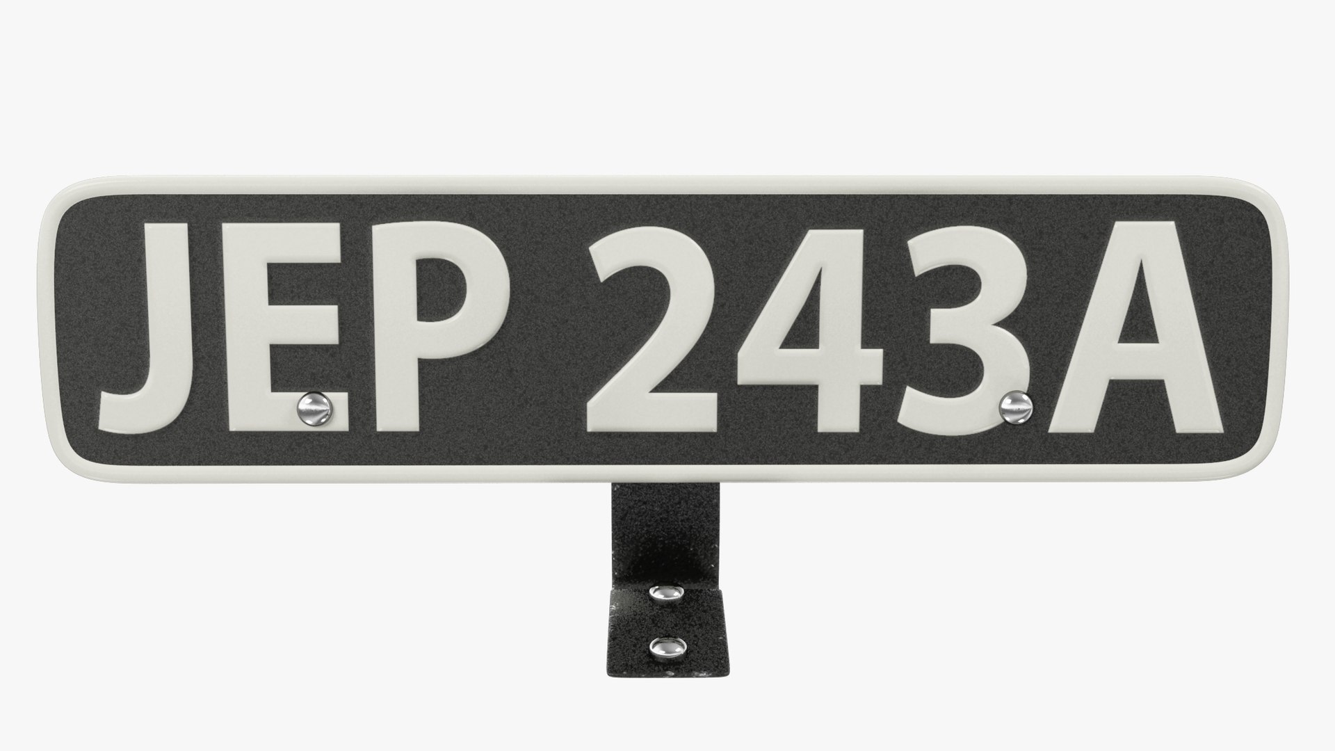 Retro Car License Plate V1 3D Model - TurboSquid 2030794
