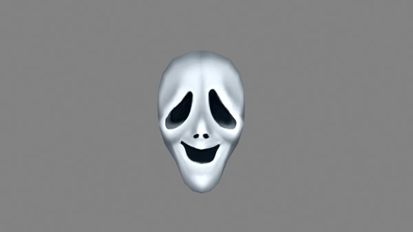 3D model ghost mask - halloween Low-poly 3D model - TurboSquid 1963972