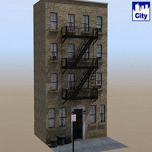 City Apartment Building (Mb, Obj)