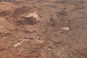 Mecca Red Sea n21 e39 topography Saudi Arabian 3D