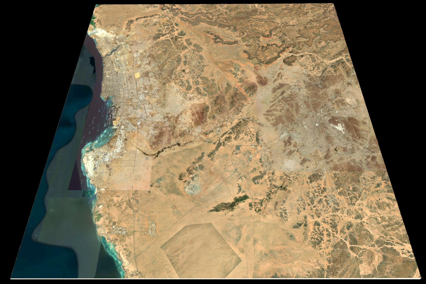 Mecca Red Sea n21 e39 topography Saudi Arabian 3D TurboSquid 1801337
