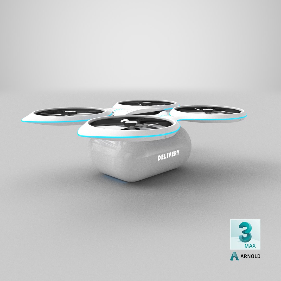 Delivery Dron Quadrocopter Concept 3D model https://p.turbosquid.com/ts-thumb/VC/eYrGgK/t5/stemcell_max_arnold_render/png/1635771866/1920x1080/fit_q87/11b56bd1f03963a840f45eba00a9dc946ecf8f51/stemcell_max_arnold_render.jpg