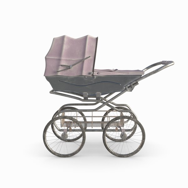 3D renders stroller baby