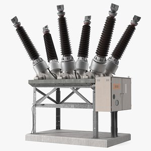 3D High Voltage Circuit Breaker model