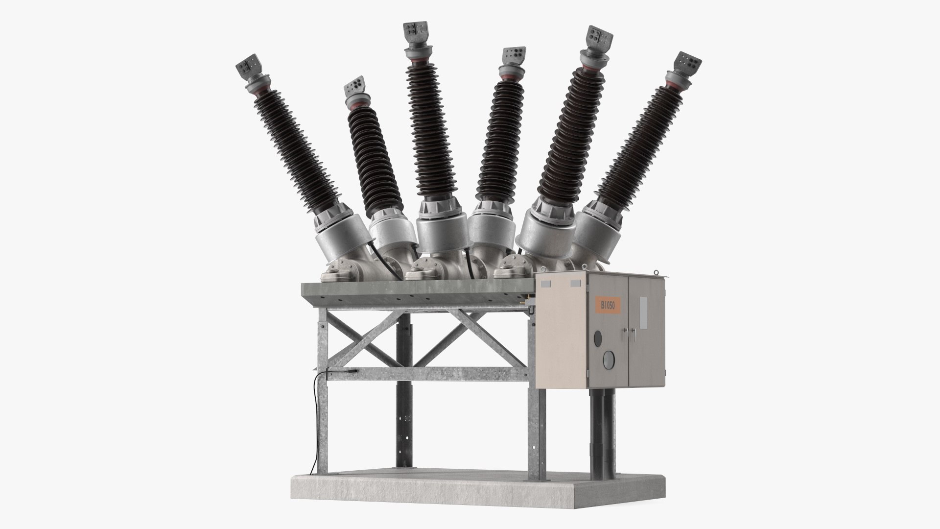 High Voltage Circuit Breaker 3D model preview